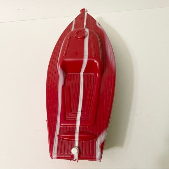 Vintage Reliable Toys Red Plastic Boat - Picture 7 of 10